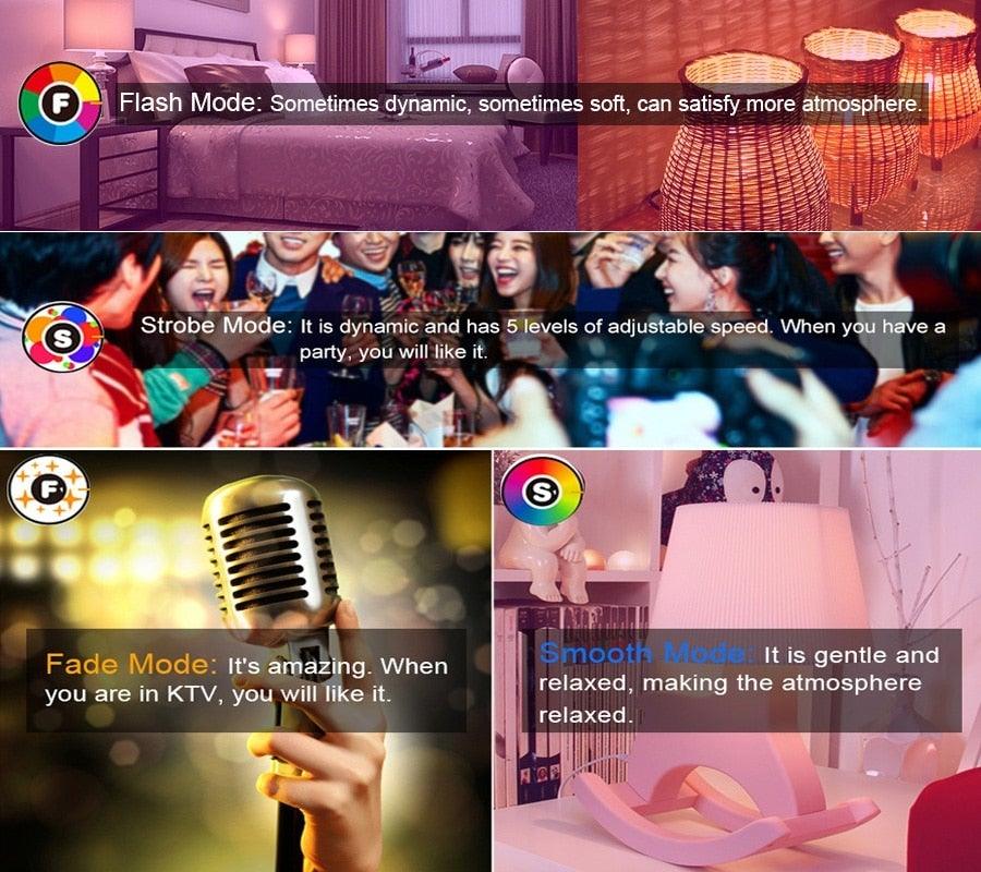 Smart RGBW LED Bulb with Remote & App Control