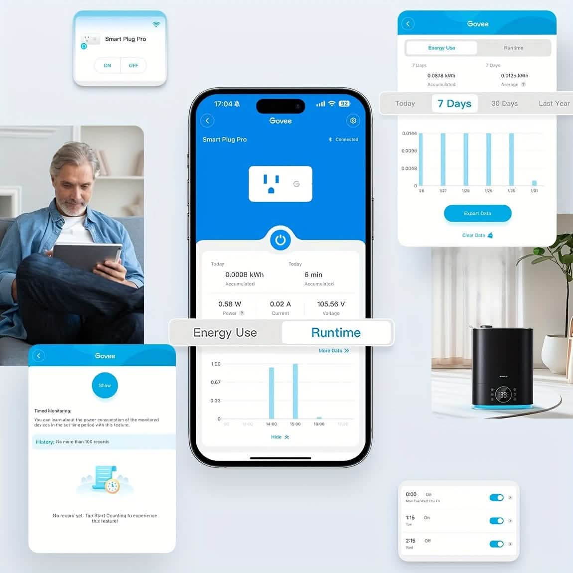 Smart WiFi Plug — 2-Pack, 15A with App & Voice Control