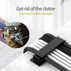 146-Piece Cable Organizer Set | Cord Management Kit with Adhesive Clips and Cable Sleeves