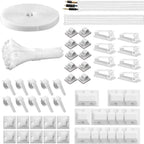 146-Piece Cable Organizer Set | Cord Management Kit with Adhesive Clips and Cable Sleeves