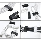 146-Piece Cable Organizer Set | Cord Management Kit with Adhesive Clips and Cable Sleeves