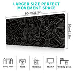 Topographic Desk Mat — 31.5" x 11.8"
