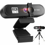 2K 4K Pc Webcam With Gift Tripod Autofocus Usb Web Camera Laptop Mini Camera 1080P with Microphone For Full Widescreen Laptop USB Webcams Privacy Shutter Tripod Desktop Notebook Webcam Video Calling Recording Webcam
