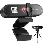 2K 4K Pc Webcam With Gift Tripod Autofocus Usb Web Camera Laptop Mini Camera 1080P with Microphone For Full Widescreen Laptop USB Webcams Privacy Shutter Tripod Desktop Notebook Webcam Video Calling Recording Webcam