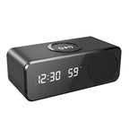 Time display wireless charging Bluetooth speaker compatible clock function thermometer wireless