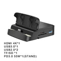 8-in-1 USB-C Docking Station with Phone Stand