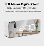 3D LED Digital Wall Clock with Nightlight Display