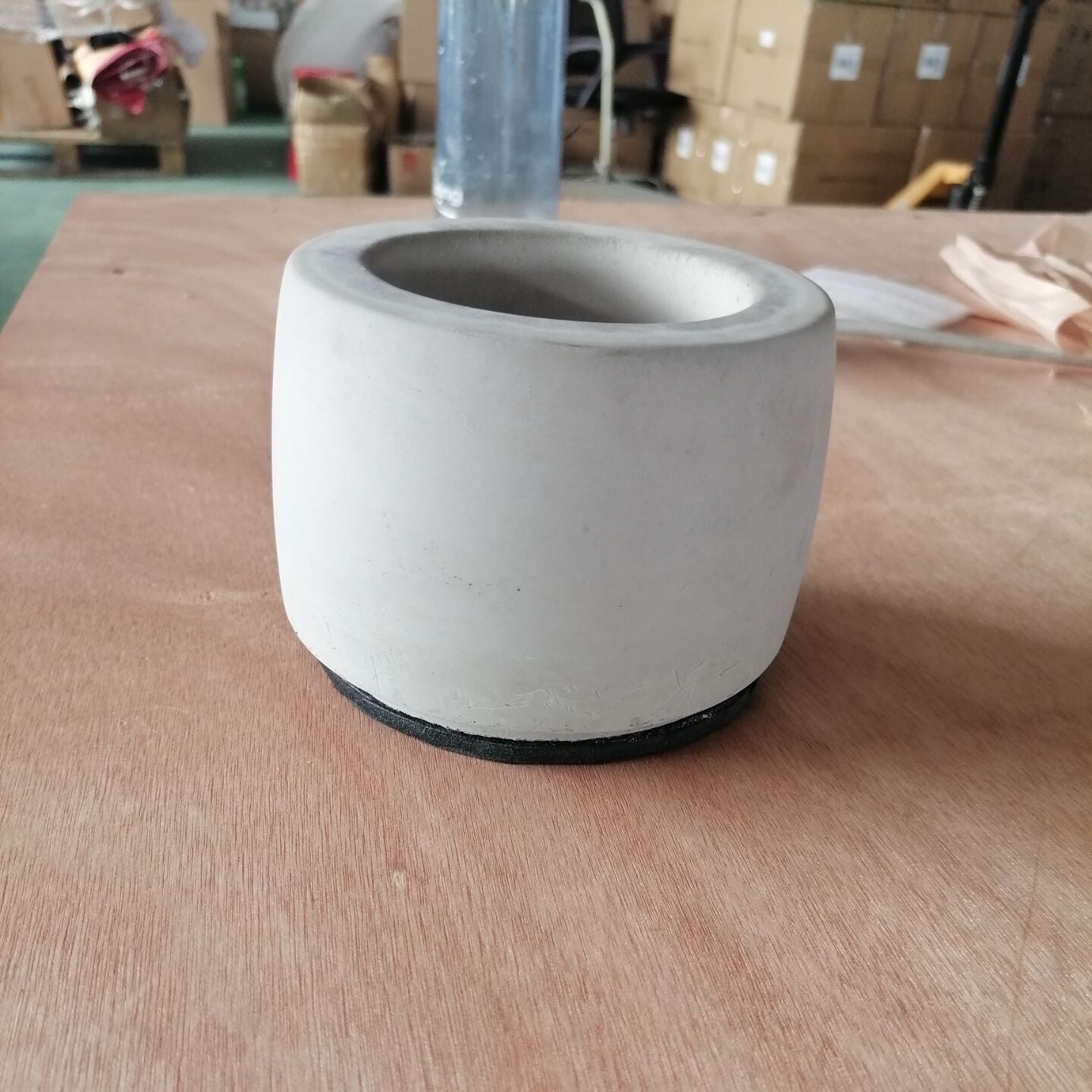 Miniature Cement Fireplace — Desktop Decor