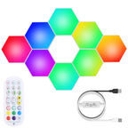 Hexagon LED Wall Panels — 8-Piece RGBW Kit