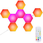 Hexagon LED Wall Panels — 8-Piece RGBW Kit
