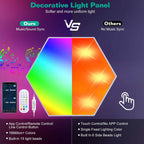 Hexagon LED Wall Panels — 8-Piece RGBW Kit