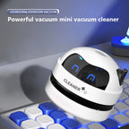 Portable Mini Vacuum Cleaner for Desk and Table Dust USB Rechargeable with Detachable Nozzle for Pet Hair and Crumbs Cleaning