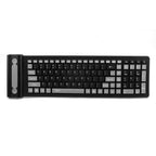 Foldable Wireless Keyboard — Silent, Waterproof Silicone