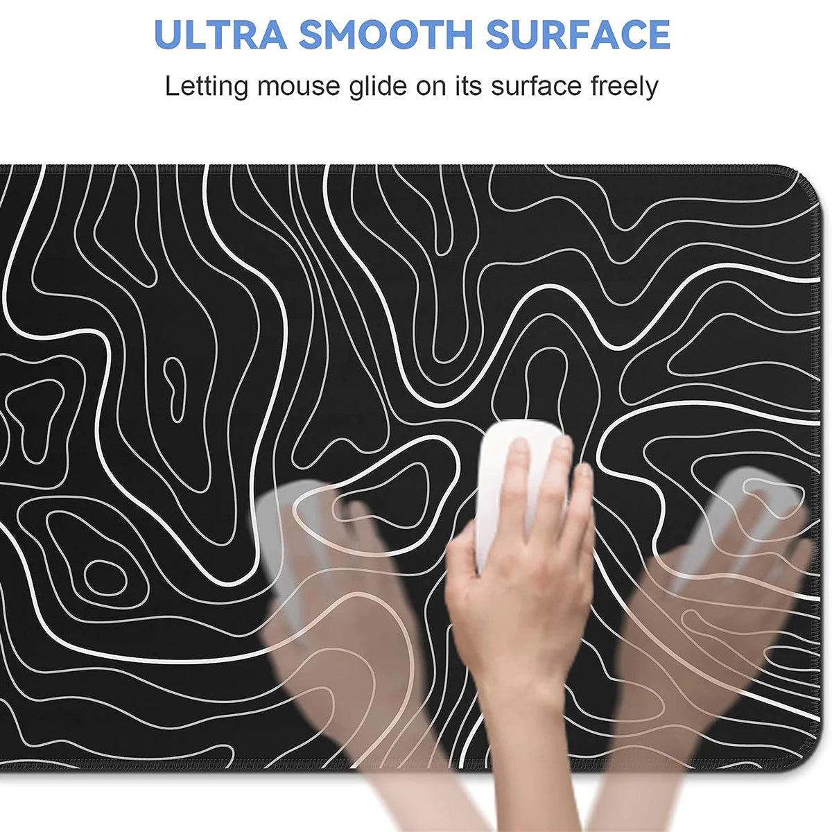 Topographic Desk Mat — 31.5" x 11.8"