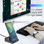 8-in-1 USB-C Docking Station with Phone Stand