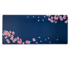 Navy Blossom Desk Mat
