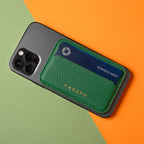 Mag Safe Leather Wallet with RFID - Green