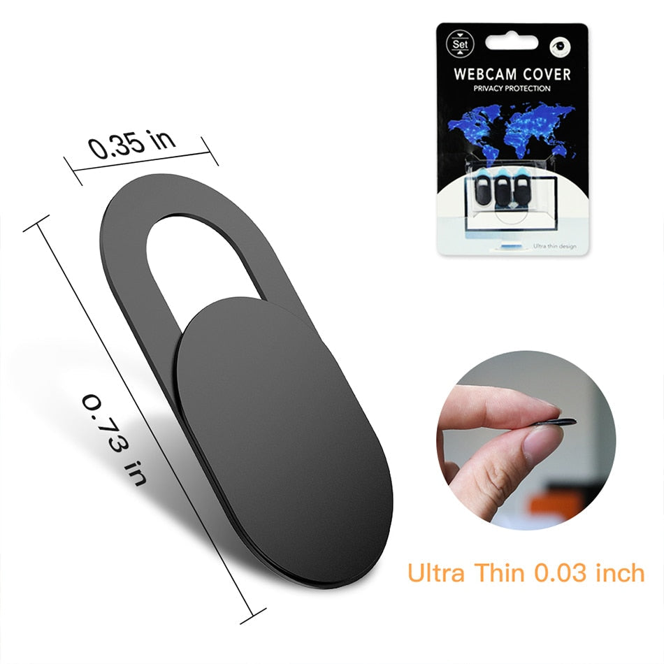 Webcam Privacy Cover — 6-Pack Magnetic Slider