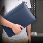 Newest Laptop Sleeve Case for MacBook Pro 13 A2338 M1 A2159 A2289 PU Leather Laptop Carry Sleeve for MacBook Pro 16 Case A2141