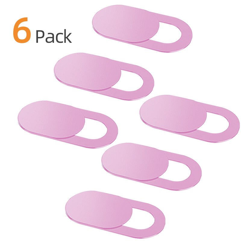 Webcam Privacy Cover — 6-Pack Magnetic Slider