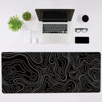 Topographic Desk Mat — 31.5" x 11.8"