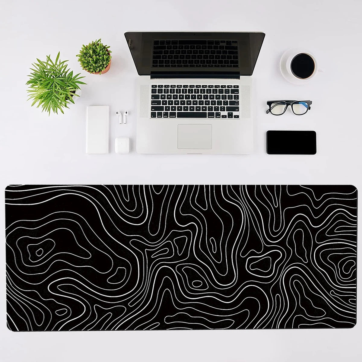 Topographic Desk Mat — 31.5" x 11.8"