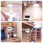 STEVVEX Clip Wireless Table Lamp For Study With 3 Modes Touch Rechargeable LED Reading Desk Lamp USB Table Light Flexo Lamps Table Reading Lamp with Clip for Desk and  Bed