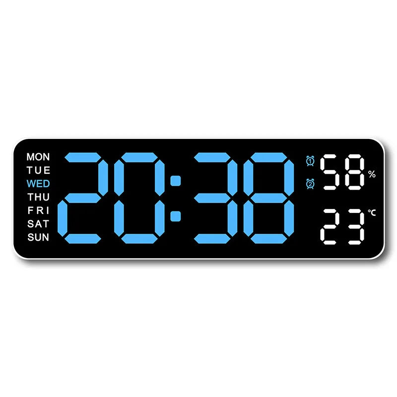 Smart LED Desk Clock with Thermometer & Calendar
