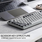98-Key Slim Wireless Keyboard — Bluetooth & 2.4G
