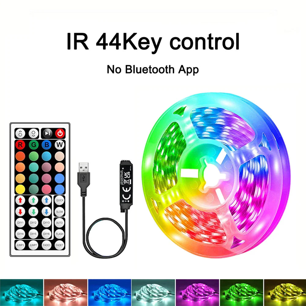 Smart RGB LED Strip Lights — 40M with App & Remote