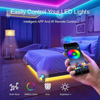 Smart RGB LED Strip Lights — 40M with App & Remote