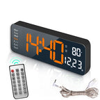 Smart LED Desk Clock with Thermometer & Calendar