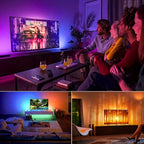 Smart RGB LED Strip Lights — 40M with App & Remote