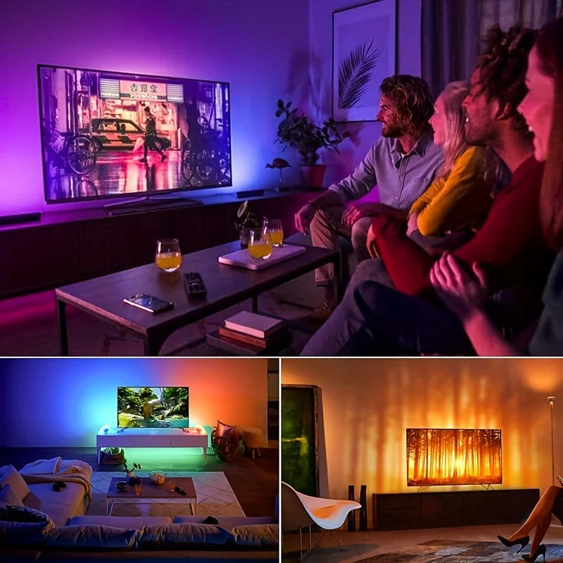 Smart RGB LED Strip Lights — 40M with App & Remote