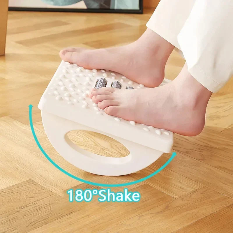 NEW Portability Foot Rest Under Desk Footrest Ergonomic Foot Stool With Massage Rollers Foot Rest For Home Office Work