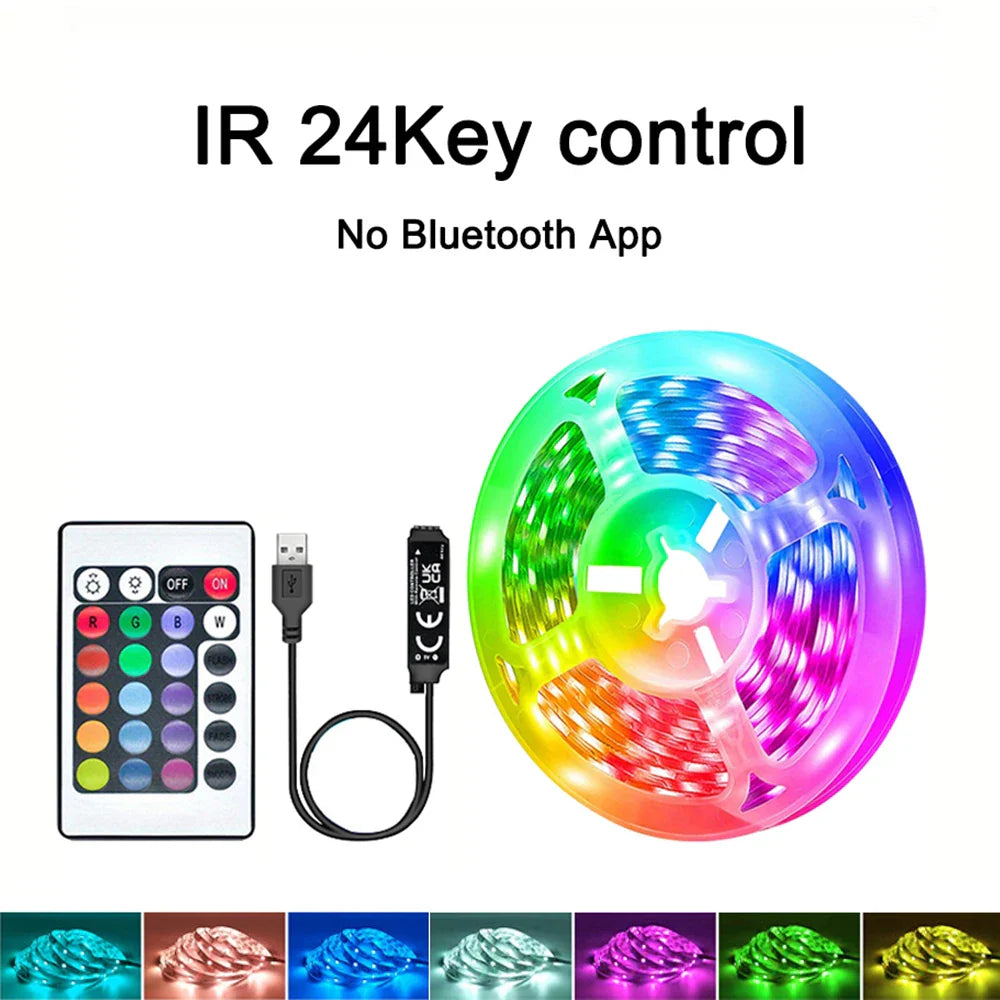 Smart RGB LED Strip Lights — 40M with App & Remote
