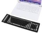 Foldable Wireless Keyboard — Silent, Waterproof Silicone