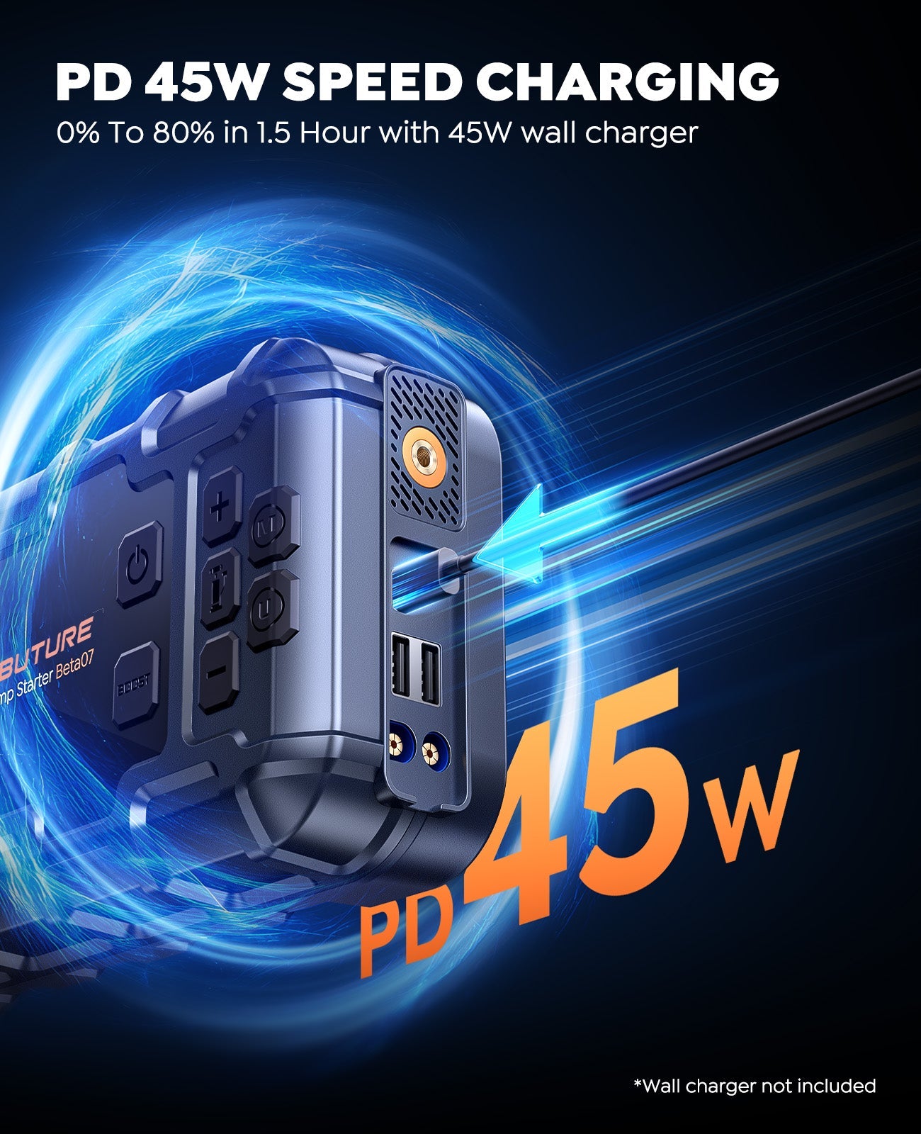 【Top-Rated】Buture Beta07 Car Jump Starter 6000A丨160PSI Smart Inflating, PD45W Fast Charge