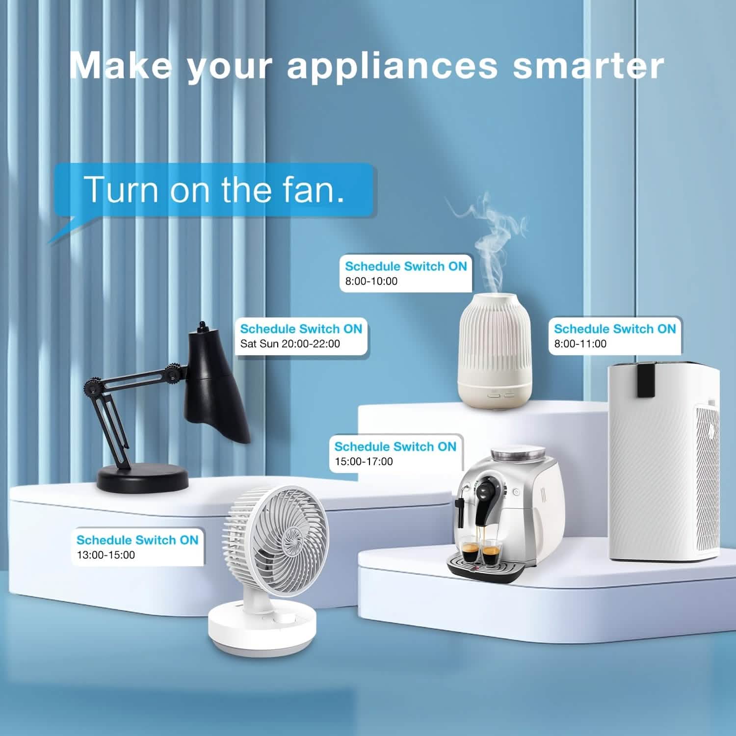 Smart WiFi Plug — 2-Pack, 15A with App & Voice Control