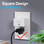 Smart WiFi Plug — 2-Pack, 15A with App & Voice Control