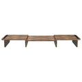 Monitor Riser with Drawers — 47" Standing Desk, Brown