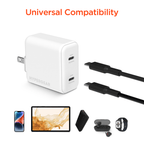 HyperGear PD40W Dual USB-C Wall Charger