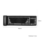 Foldable Wireless Keyboard — Silent, Waterproof Silicone