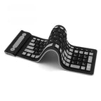 Foldable Wireless Keyboard — Silent, Waterproof Silicone