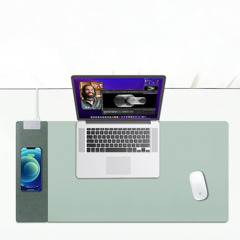 Wireless Charging Desk Mat with 15W Fast Charge