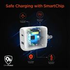 HyperGear SpeedBoost 25W USB-C PD + 12W USB Fast Wall Charger with PPS and 6ft MFi Lightning Cable