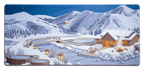 Hot Spring Retreat Desk Mat