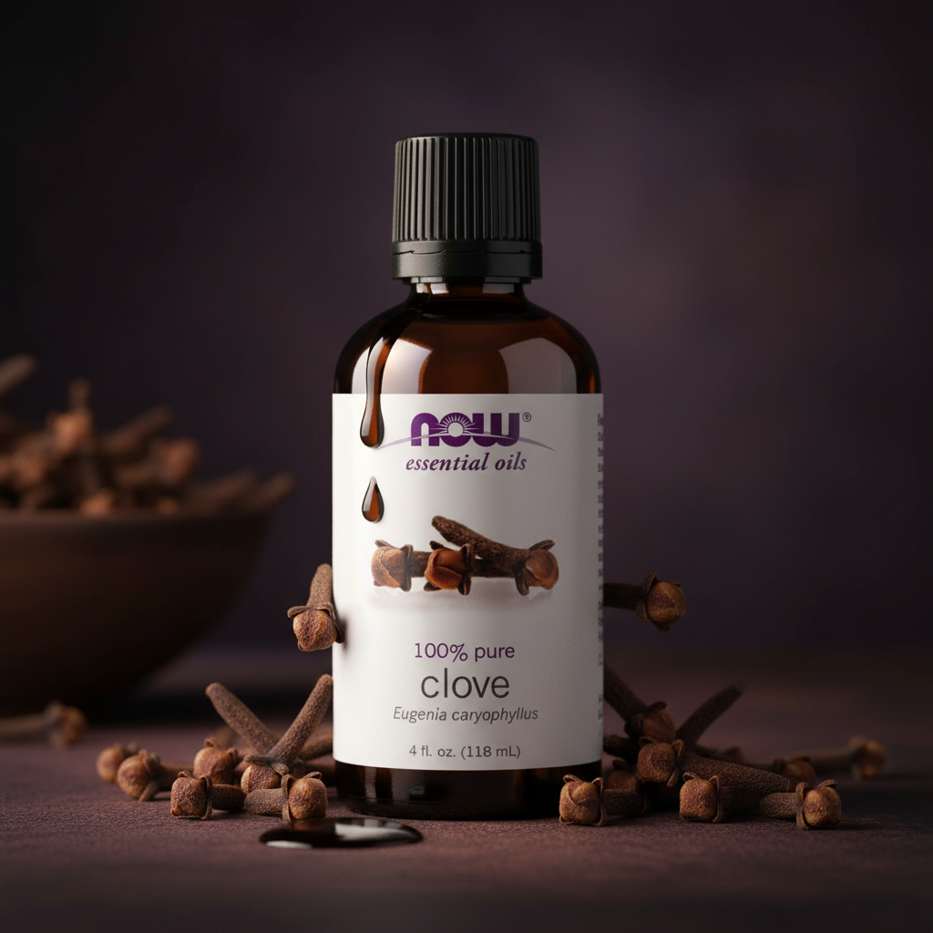 NOW Essential Oils 100% Pure Clove Oil 4 fl oz. (118ml)