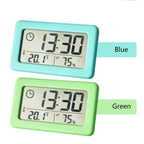 LED Digital Clock Digital Alarm Clock Battery Operated Small Desk Clocks with Smart Night Light Date Indoor Temperature LCD Electronic Clock for Bedroom  Electronic Digital Screen Desktop Clock for Home Office Backlight Snooze Desk Clocks