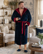 Men’s Robe with Hood – Ultra-Soft Plush Comfort for Everyday Use